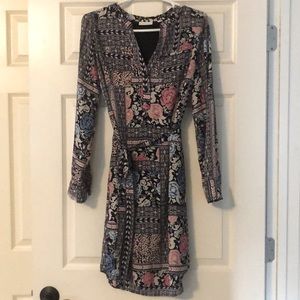 Floral New York and Co Lined Dress
